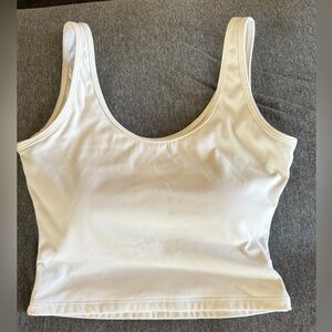 Klassy network white crop tank top